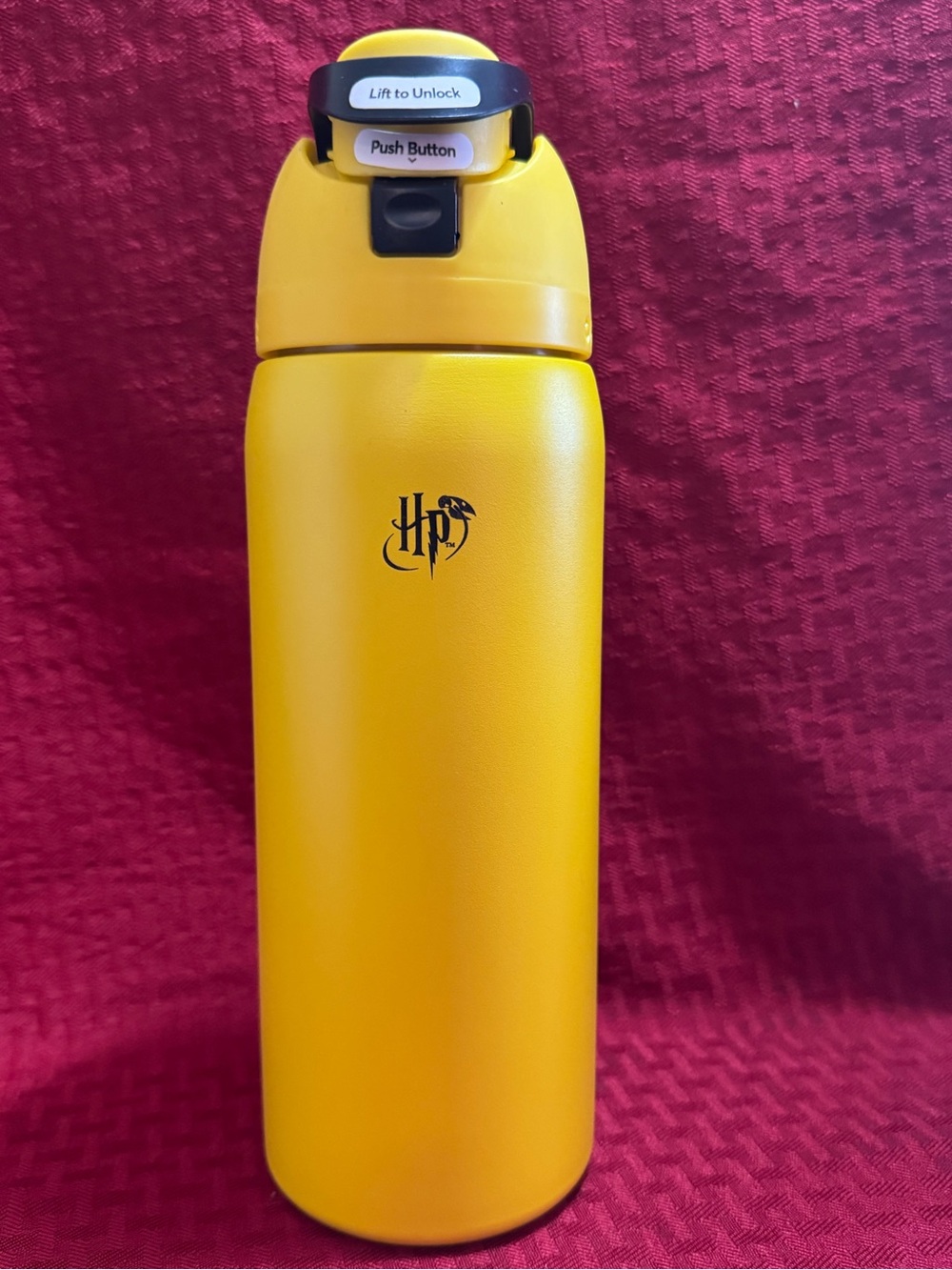 Yellow Owala Insulated Water Bottle - Flip Top Thermal Bottle